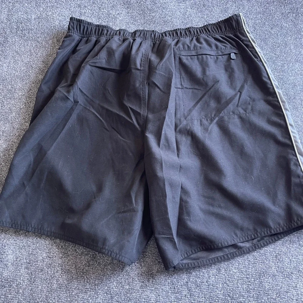 Quiksilver Edition Mens Black Palm Tree Side Stripe Board Shorts XL L503011‎